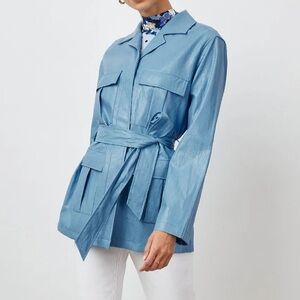 Rails Romily Blue Faux Leather Jacket